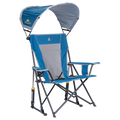 Luxury Camp SunShade Rocker - Choice 550 - Patented Spring-Action Rocking Chair for Camping - Neptune Blue