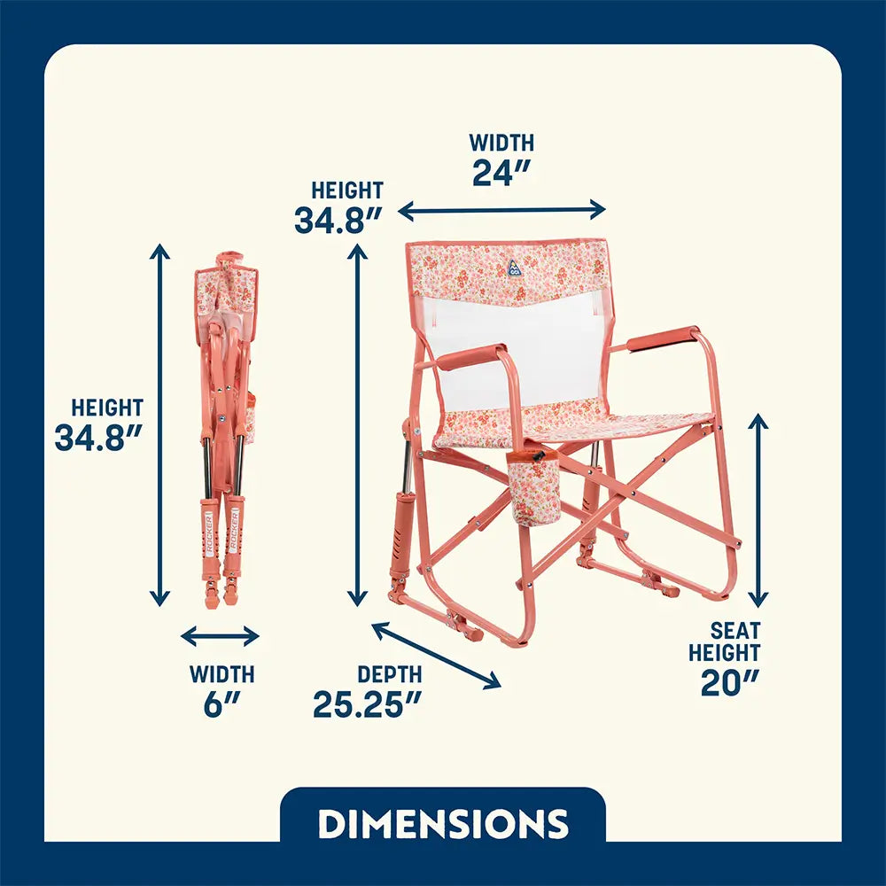 Premium All-Weather Freestyle Rocker Elite - Choice 460 - RoadTrip Rocker Smooth Motion Camp Chair Detail