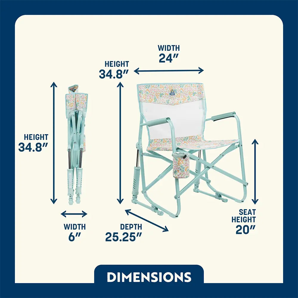 Premium All-Weather Freestyle Rocker Elite - Choice 460 - RoadTrip Rocker Smooth Motion Camp Chair Detail