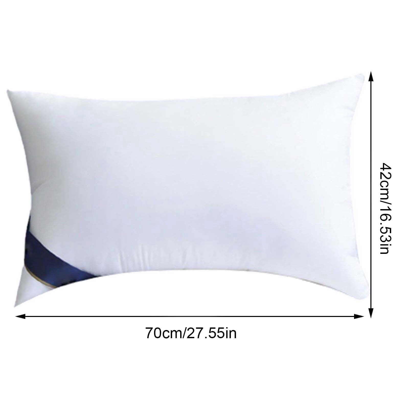 Decorative Plump 2Pcs Soft Feather Velvet Down Pillow Standard Size, Hotel-grade Feather Pillow for Sleeping, Skin-friendly Cotton Fab... - Hotel Quality Plush Sleeping Pillows Detail