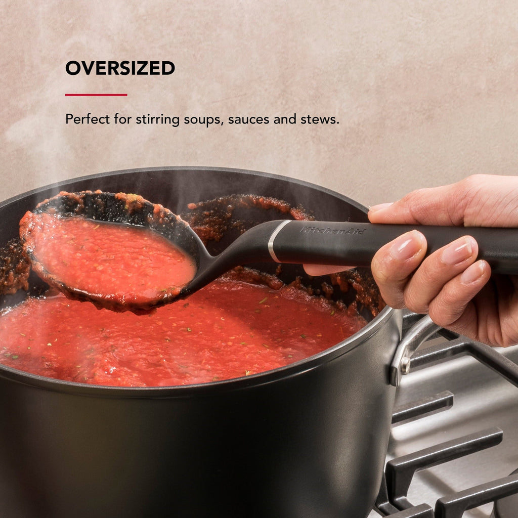 High-Precision 3-Piece Cooking Utensils Set with Ergonomic Handles, Black - High-Precision Culinary Tool for Baking & Cooking Detail