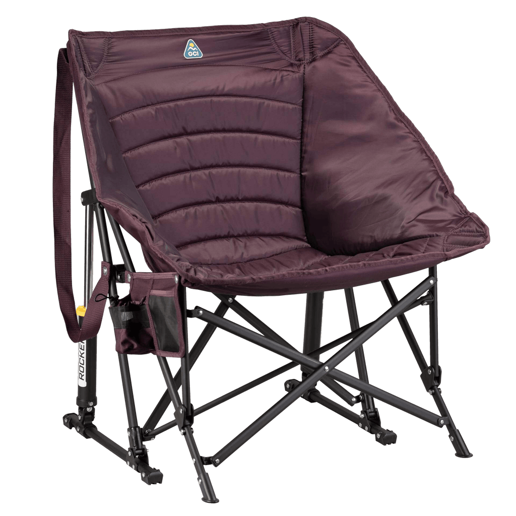 Patented Spring-Action Puff Rocker - Choice 731 - Patented Spring-Action Rocking Chair for Camping - Amethyst
