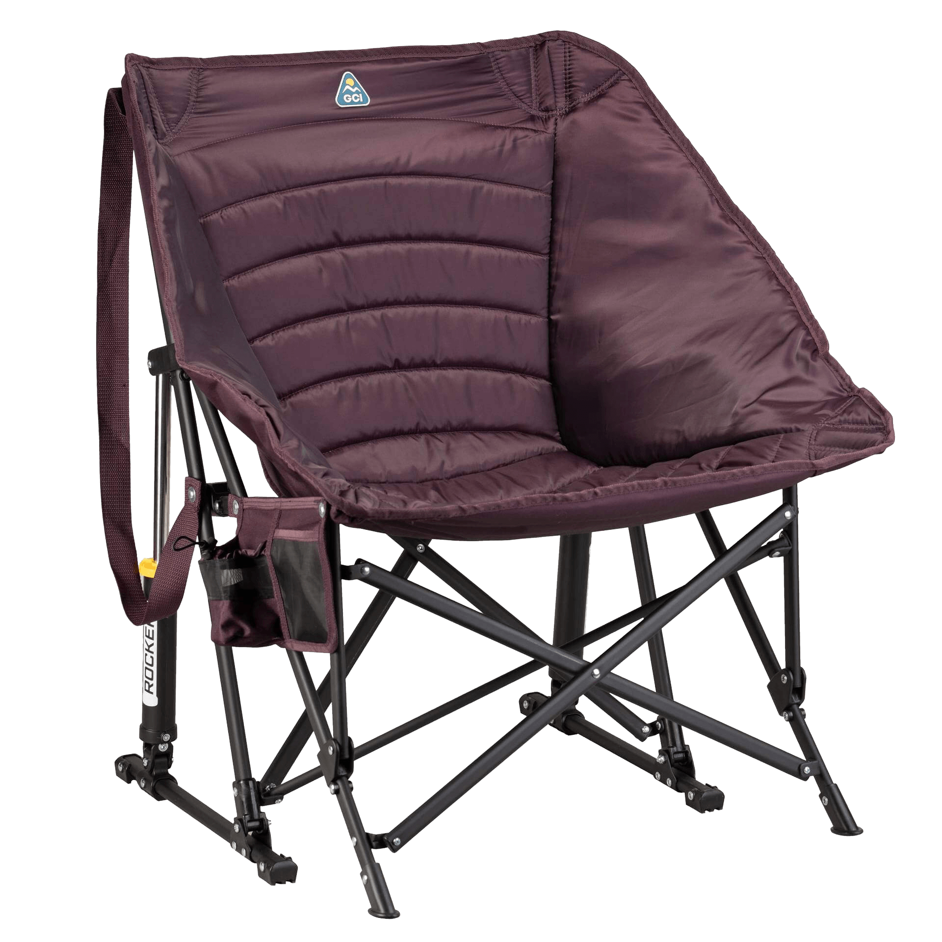 Patented Spring-Action Puff Rocker - Choice 731 - Patented Spring-Action Rocking Chair for Camping - Amethyst