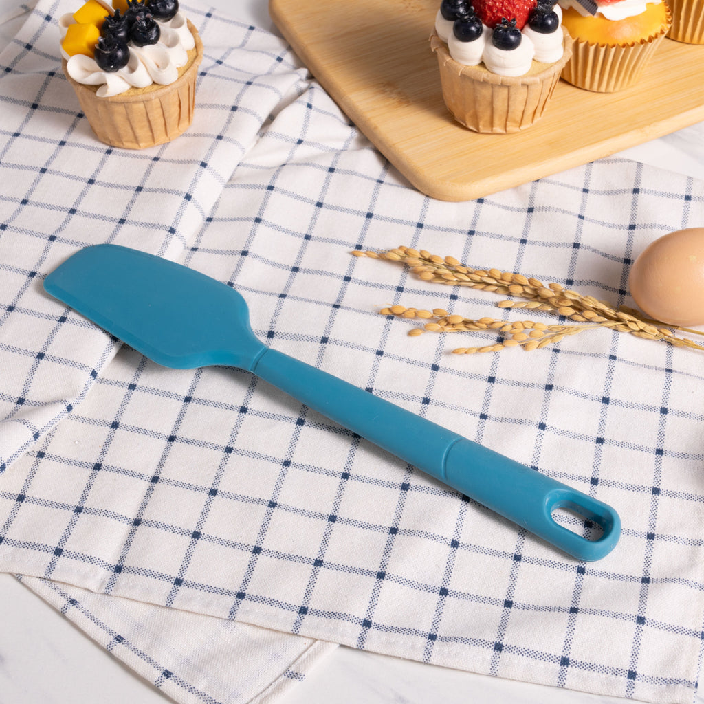 High-Precision Silicone Food- Grade Blue 10.55" L Kitchen Spatula - Professional Kitchen Tool for Culinary Enthusiasts Detail