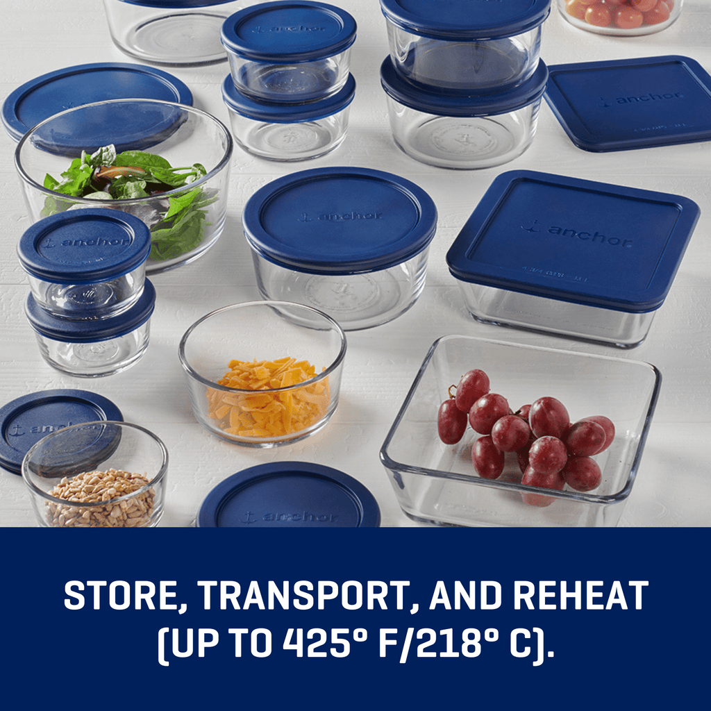 Sweet Treat Shaped Glass Food Storage Containers with SnugFit Lids, 30 Piece Set - Deliciously Soft Cupcake Sensory Glob Detail