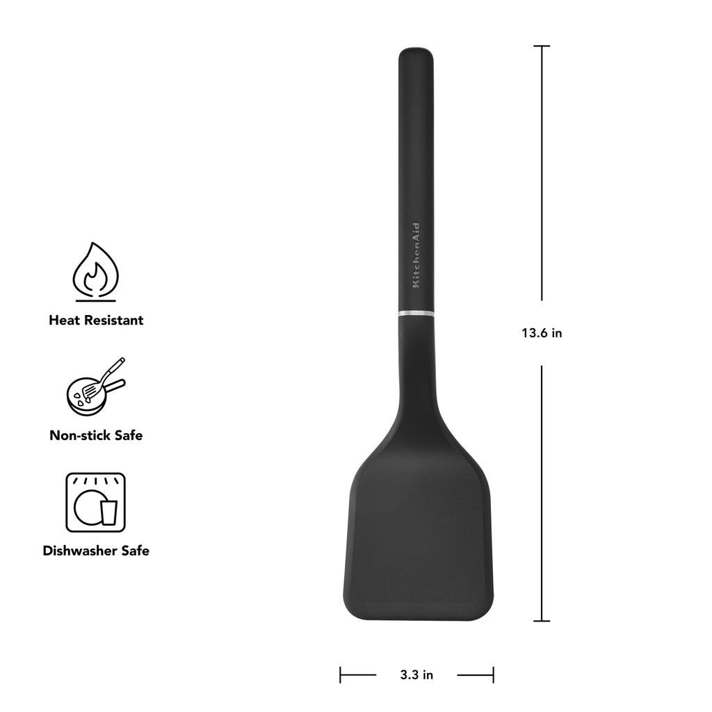 High-Precision 3-Piece Cooking Utensils Set with Ergonomic Handles, Black - High-Precision Culinary Tool for Baking & Cooking Detail