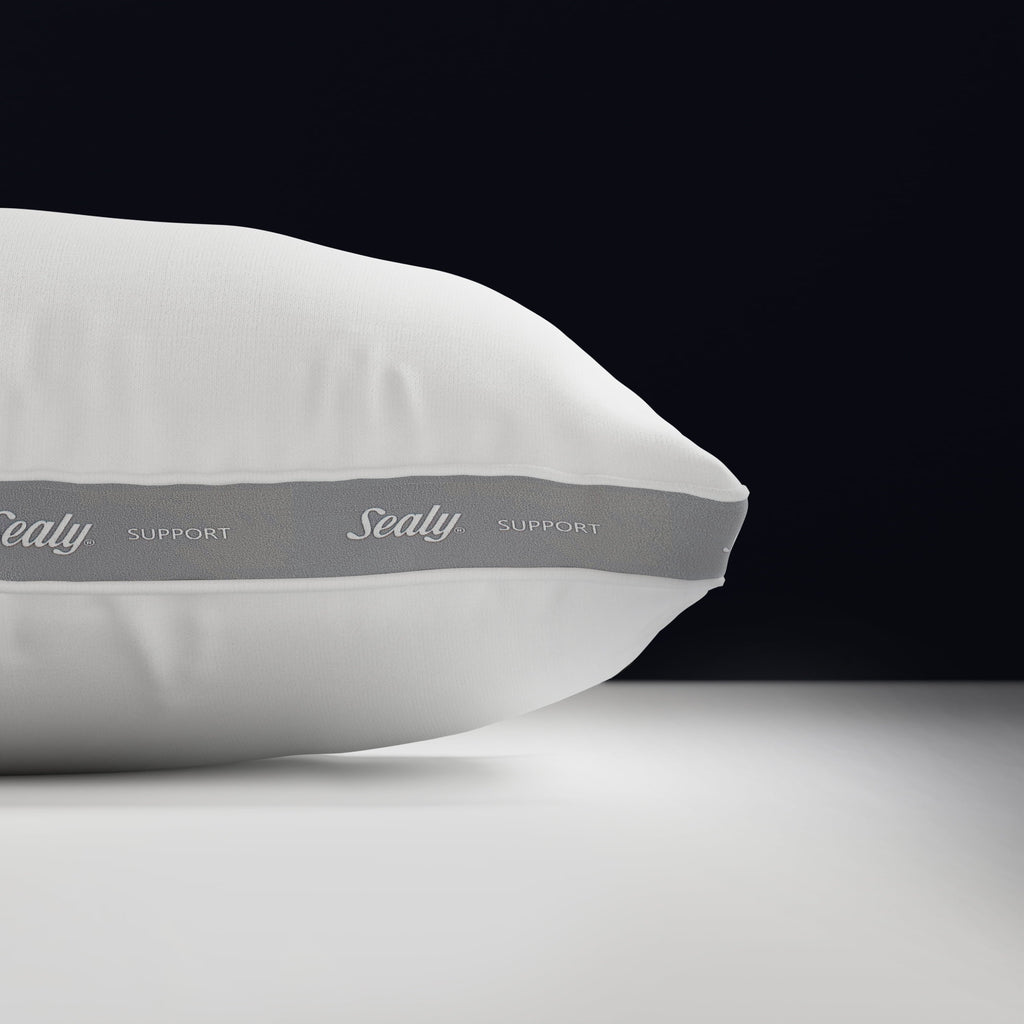 Ergonomic Memory Foam Extra Firm Support Foam Core Pillow 2pk, King - Orthopedic Shredded Foam Bed Pillow Set Detail