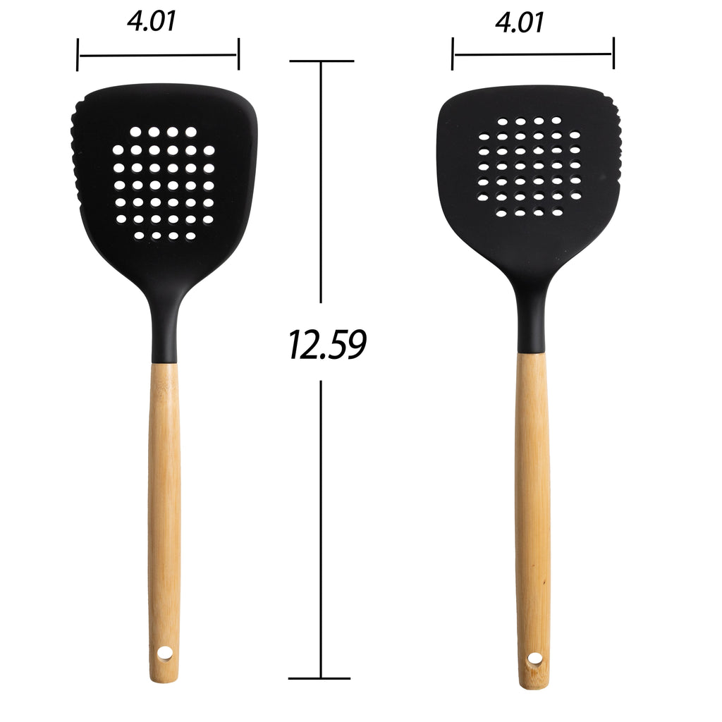 Heavy Duty Kitchen and Cooking Utensil Turner, 13" L, Black - Heavy Duty Stainless Steel Kitchen Shears Detail