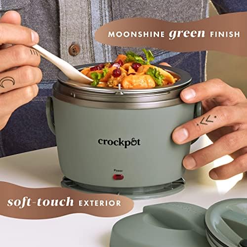 Portable Electric Crock-Pot Portable Electric Lunch Box Food Warmer – Green S21D - Mini Personal Food Warmer for Healthy Meal Prep Detail