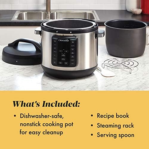 Smart Digital Crock-Pot 8 Quart Express Crock Multi-Use Pressure Cooker S05K - Digital Pressure Cooker with Multi-Safety Protection Detail