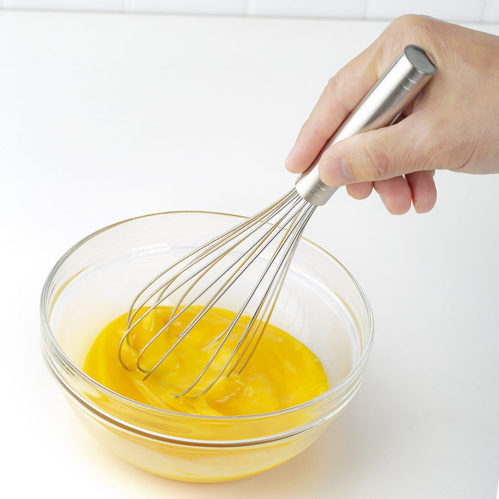 Innovative 10" Stainless Steel Balloon Whisk - Premium Stainless Steel Garlic Presser & Peeler Detail