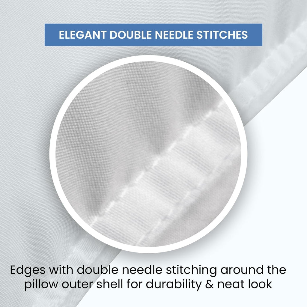 Ergonomic Memory Foam Ryotei Economy Bulk Hotel Pillows 20"x26" Standard (Pack of 12) | Premium Cluster Fiber Fill | Soft Down Alternative ... - Ergonomic Memory Foam Pillow for Neck Pain Support Detail
