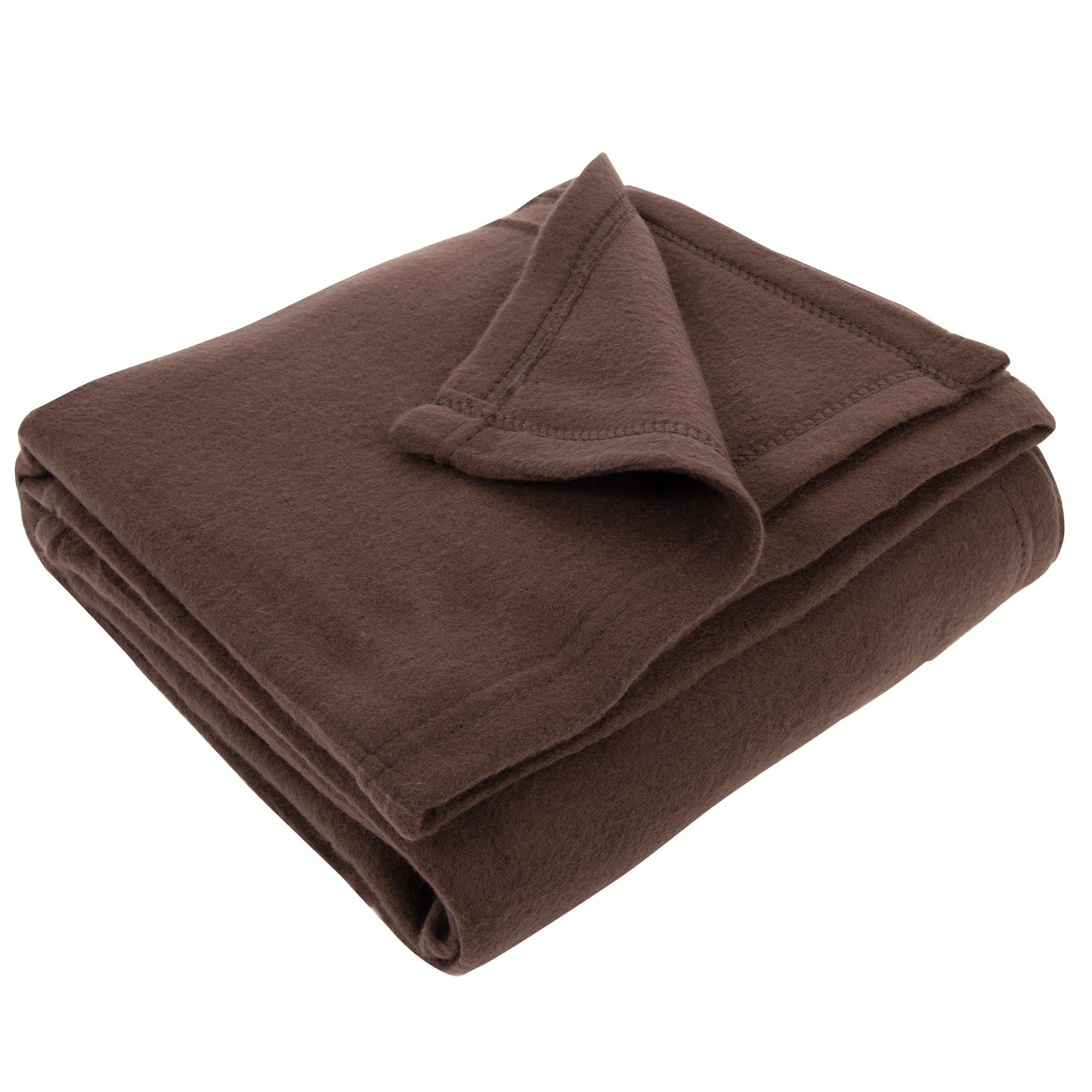 Reversible Sherpa Single Solid Color Hypoallergenic 60”L x 50”W Fleece Throw Blanket for Fall, Winter, Spring, Summer, Men, Women, Chil... - Luxury Knitted Decorative Throw Blanket with Fringes Detail