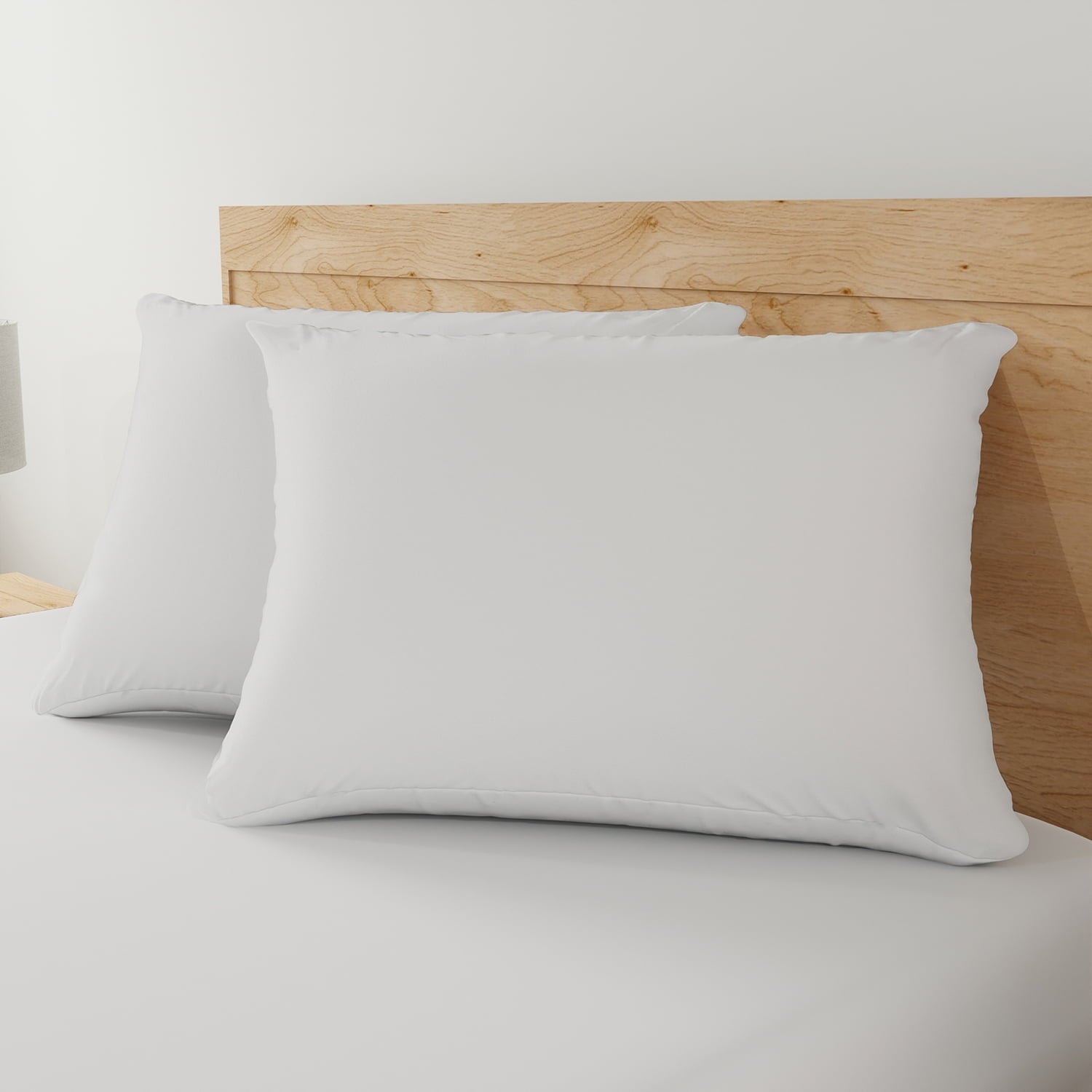 Fluffy Shredded Allergy Relief Bed Pillows, Standard/Queen - Firm Support, Back and Side Sleeper (2 Count) - Ergonomic Memory Foam Pillow for Neck Pain Support Detail