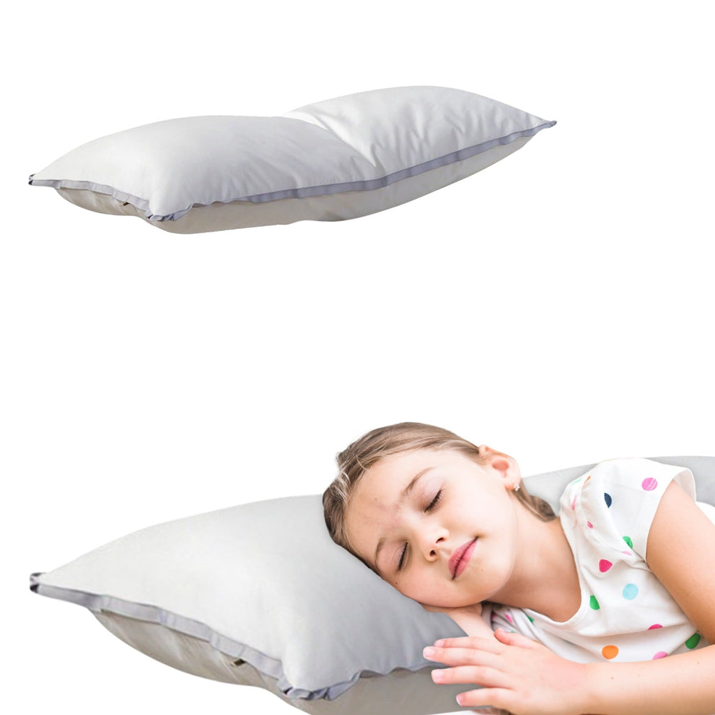 Ergonomic Memory Foam Flat Pillows for Sleeping Thin, Ultra Thin Pillow, Adjustable Shredded Memory Foam Pillows for Side Back Stomach Slee... - Decorative Throw Pillow Cushion for Sofa & Bed Detail