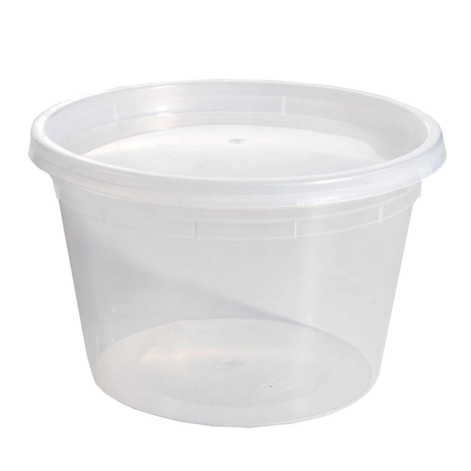 Whimsical Doughnut 40 Piece 16oz Plastic Deli Container, Ideal Use for Meal Prep and Batch Cooking - Playful Star & Heart Shaped Geometric NeeDoh Detail