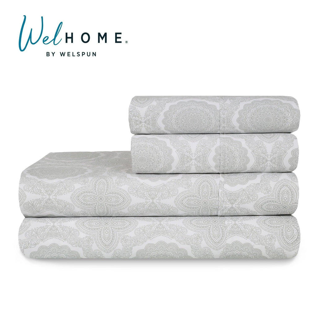 Breathable Luxury 100% Cotton Queen Sheets Set, 4 Piece Bed Sheets Set with HeiQ Fresh, Percale Weave, Hotel Luxury, Ultra Soft Sheets ... - Cooling Hotel Quality Bedding Sheets and Pillowcases Detail