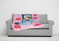 Decorative Knitted Balloon Party 46" x 60" Throw Blanket, Kids, Pink, Microfiber - Luxury Knitted Decorative Throw Blanket with Fringes - Default Title