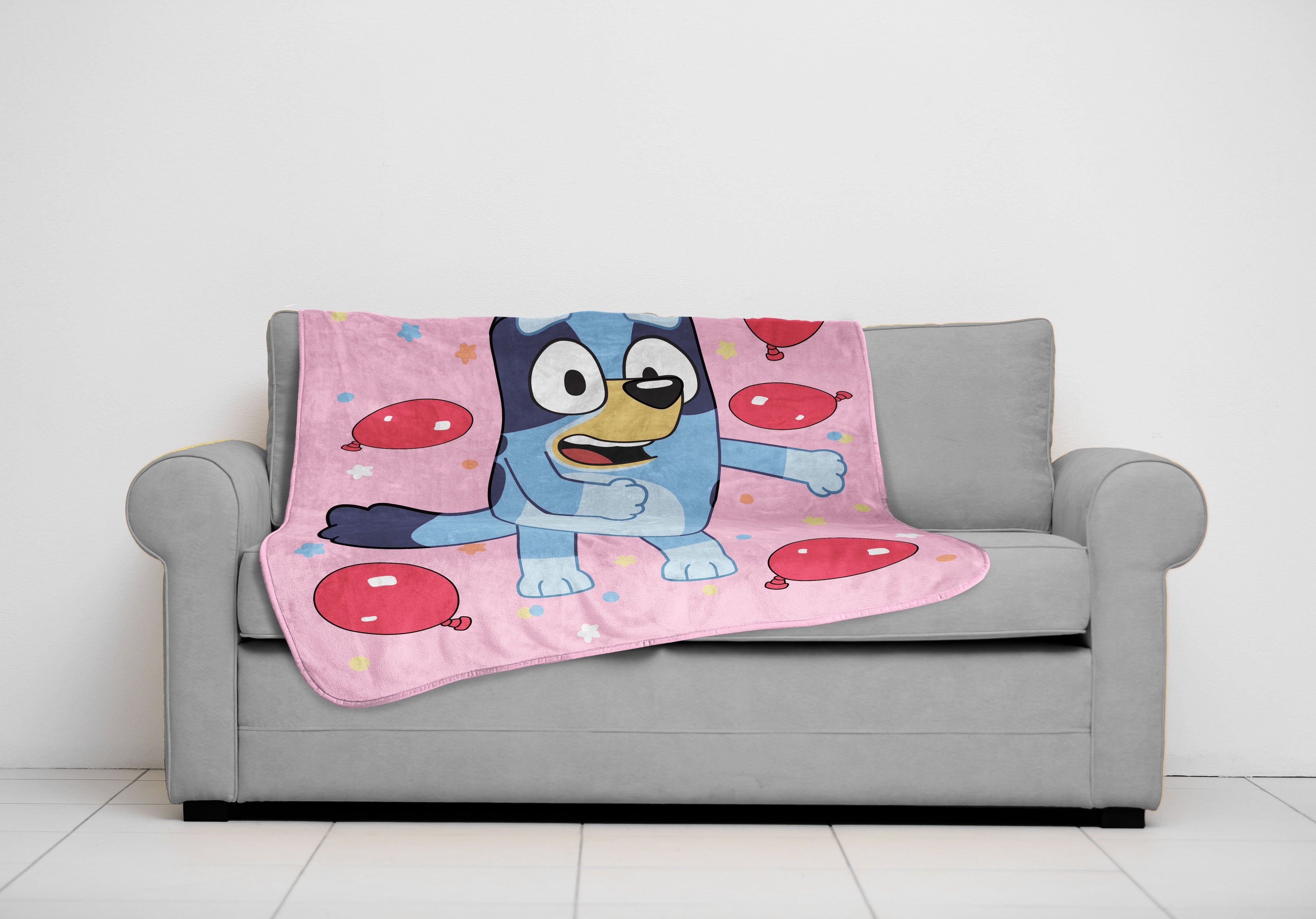 Decorative Knitted Balloon Party 46" x 60" Throw Blanket, Kids, Pink, Microfiber - Luxury Knitted Decorative Throw Blanket with Fringes - Default Title