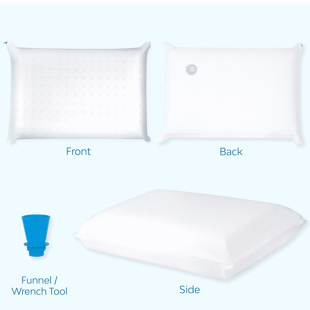 Orthopedic Support Memory Foam Water Pillow - Adjustable Pillow for Neck Pain Relief, Pillow for Side, Back, and Stomach Sleepers, The O... - Decorative Throw Pillow Cushion for Sofa & Bed Detail