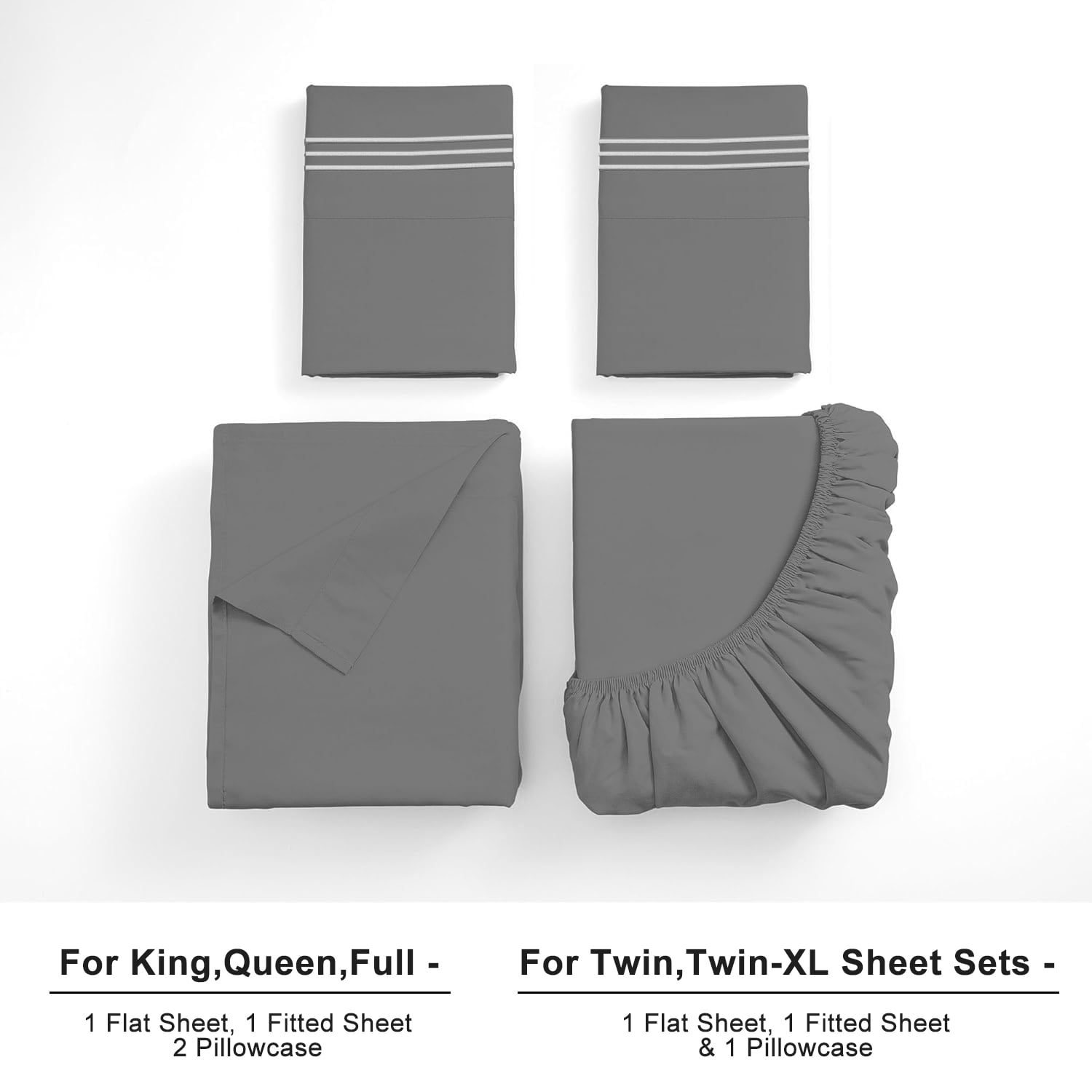 Premium Egyptian Cotton Size, Microfiber Cooling , Breathable & Hypoallergenic 4 Pieces Luxury Soft Sheet Set, Mattress Fitted up... - Cooling Hotel Quality Bedding Sheets and Pillowcases Detail