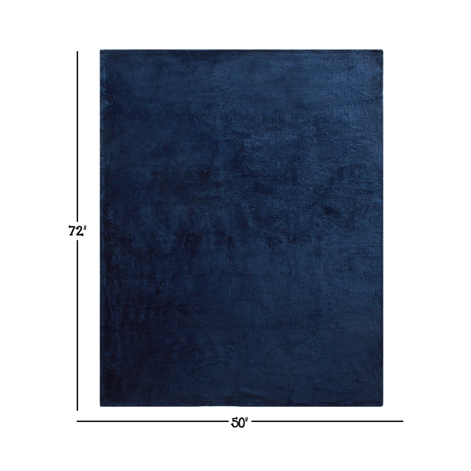 Cozy Fleece Soft, Navy Blue, Oversized, Fuzzy, Throw Blanket for Kids, 72 x 50 inches - Super Soft Reversible Sherpa Flannel Blanket Detail