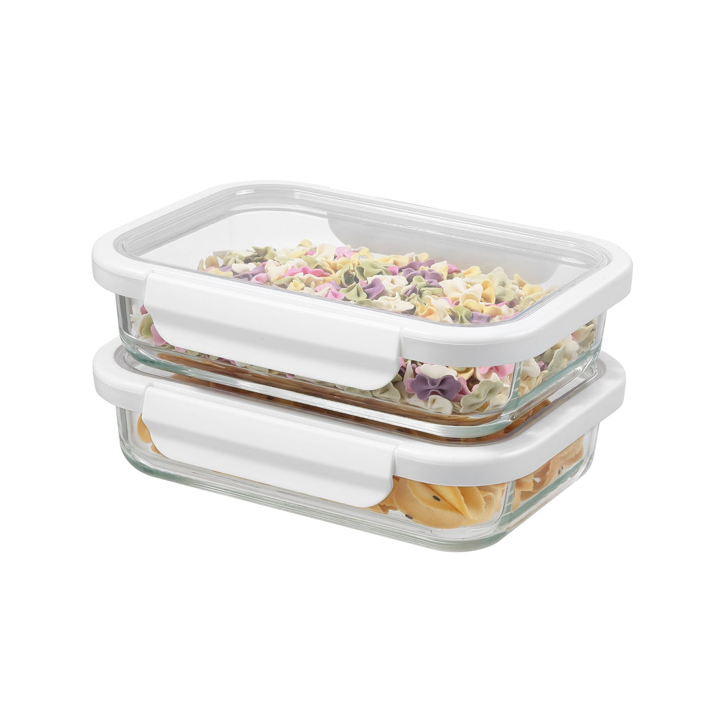 Deliciously Squishy 2.3Cup Rectangle Glass Food Storage Container with Tritan Lid. Set of 2, 4 Pieces, Best Used f... - Fun Food Fidget Cookie Squishable Toy Detail