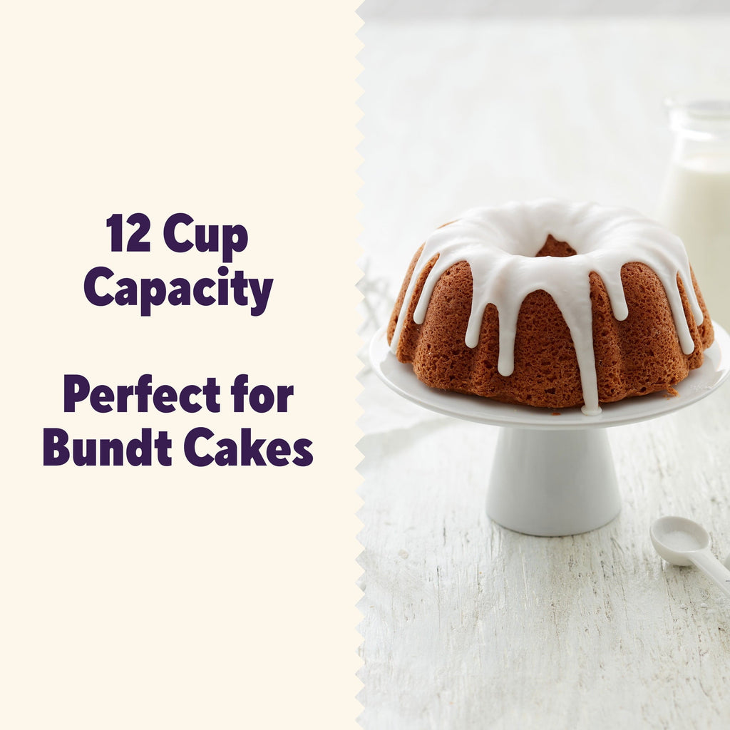 Innovative Everyday Non-Stick Bundt Cake Pan 9.51" Fluted Tube Baking Pan, Packaging May Vary - Multi-Functional Manual Food Chopper & Slicer Detail