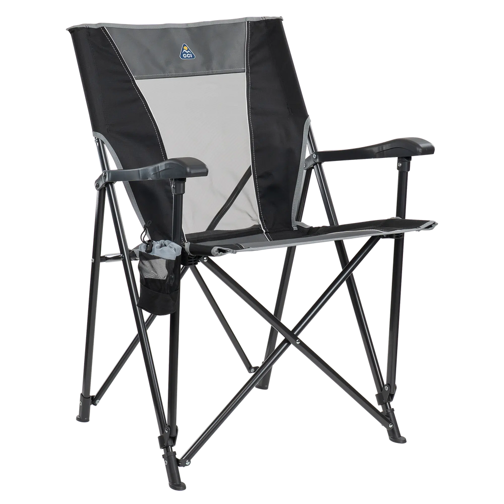 Space-Saving Pico Eazy Chair - Choice 976 - Ultra-Lightweight Telescoping PackSeat Travel Stool - Black