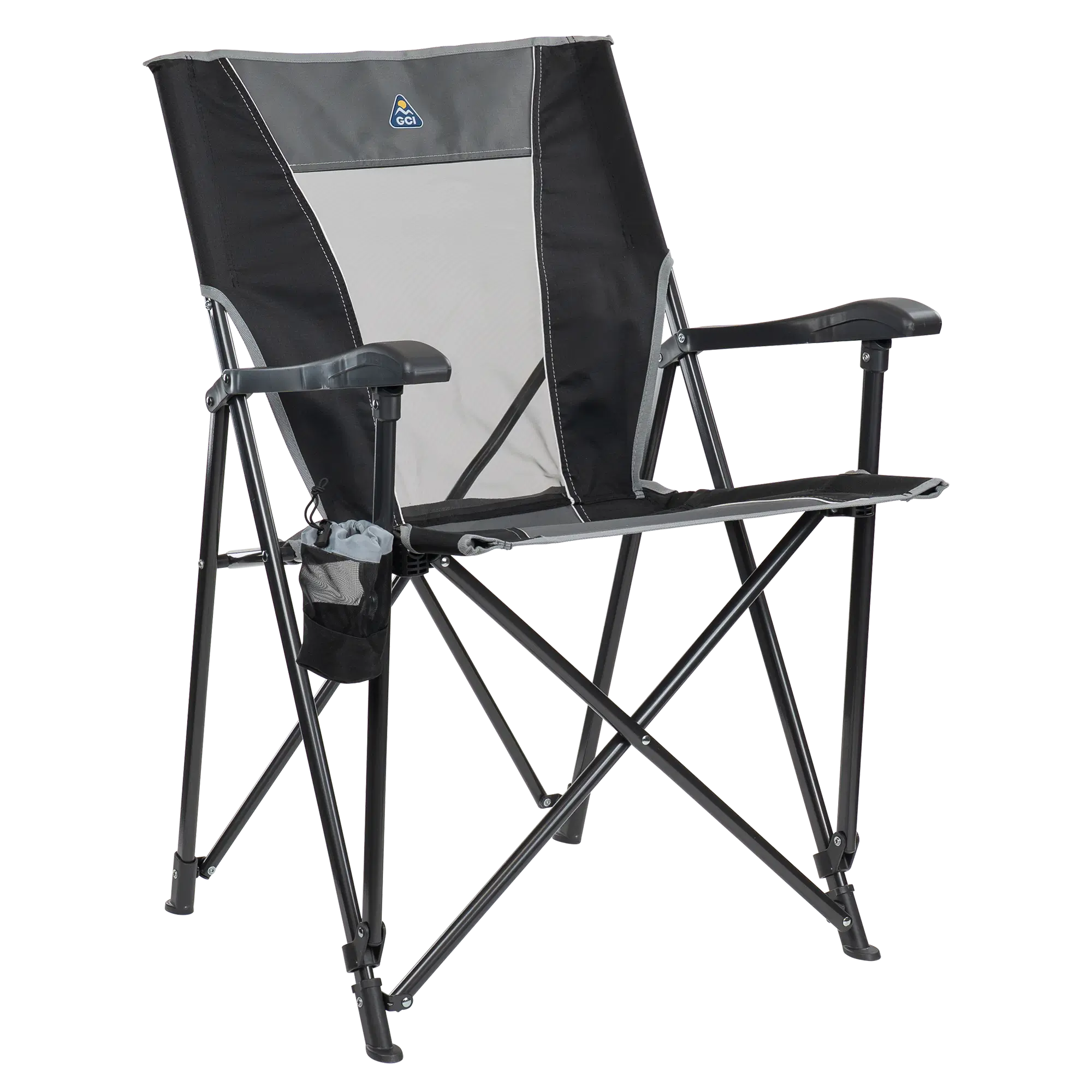 Space-Saving Pico Eazy Chair - Choice 976 - Ultra-Lightweight Telescoping PackSeat Travel Stool - Black