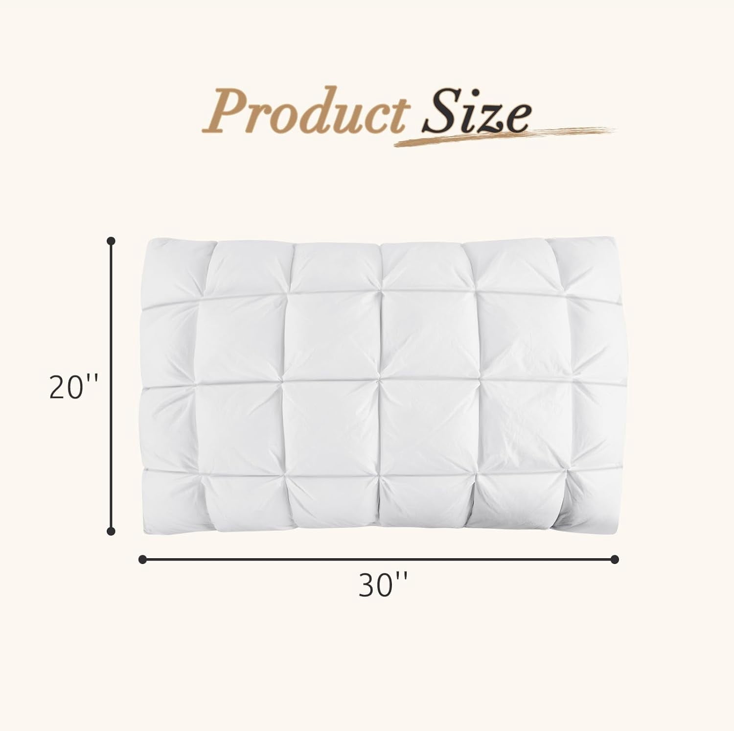 Hotel Collection Hotel Cervical Pillow for Sleeping – Ergonomic Contour Neck Support Bed Pillow, Fluffy and Supportive for Side, Back ... - Decorative Throw Pillow Cushion for Sofa & Bed Detail