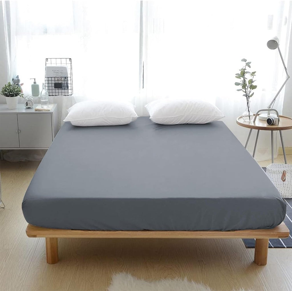 Cooling Sateen Grounding Fitted Sheet Kit Queen Size, Deep Pocket Fitted Sheet, Organic Cotton 7% Silver Fiber, Conductive Bed Cover... - Breathable Egyptian Cotton Flat & Fitted Sheets Detail