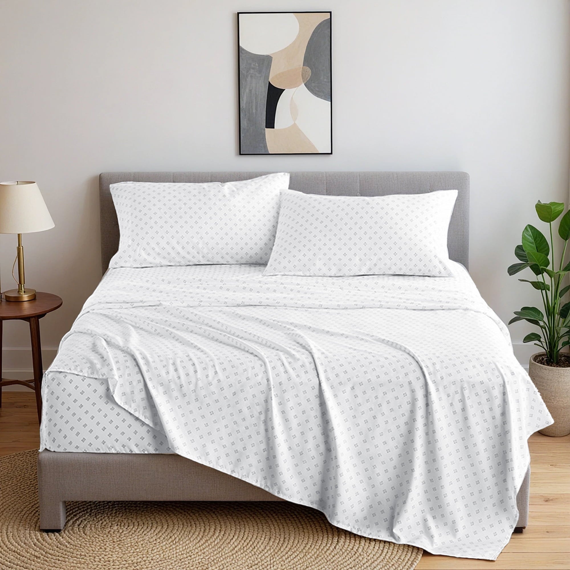 Luxurious Quilted Queen Size Comforter Set, 7-Piece Reversible Bed in a Bag with Sheets, Navy - Luxurious Quilted Duvet Cover Set Detail