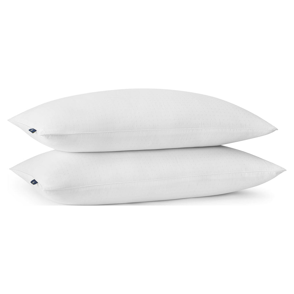 Decorative Plump Won't Go Flat Bed Pillow, King, 2 Pack - Hotel Quality Plush Sleeping Pillows Detail
