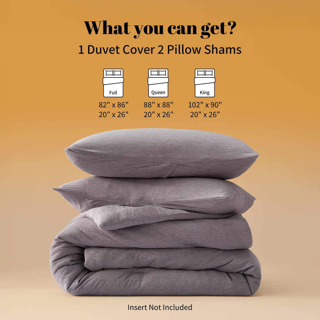 Heavyweight Warmth Washed Comforter Set Full Size - 3 Pieces Soft Luxury Cationic Dyeing Bedding Sets, Linen-Like Texture Breathable Wri... - All-Season Down Alternative Comforter Insert Detail