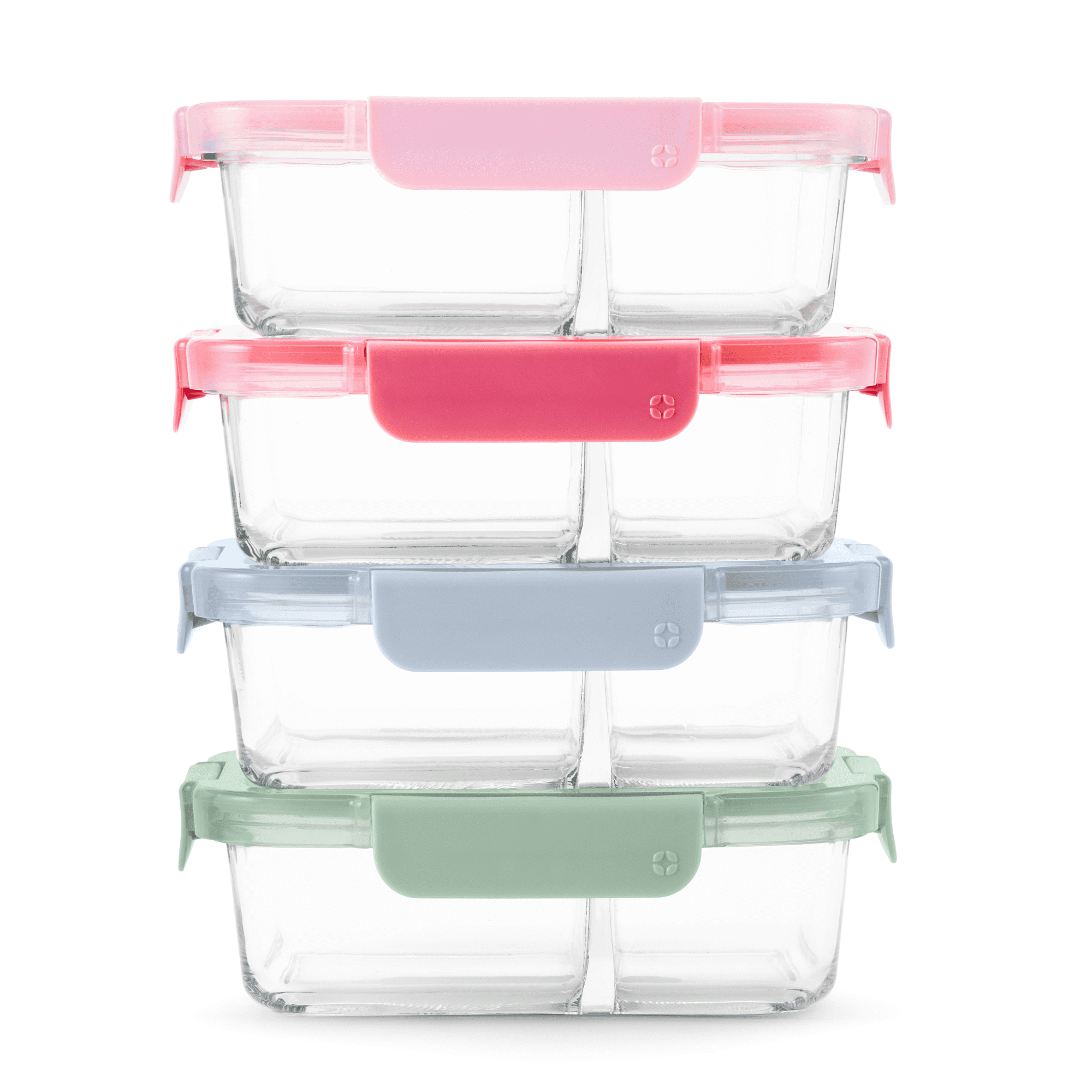 Sweet Treat Shaped 8pc 3.4 Cup Divided Glass Meal Prep Set - Squishy Dohnut Sweet Treat Shaped Stress Toy Detail