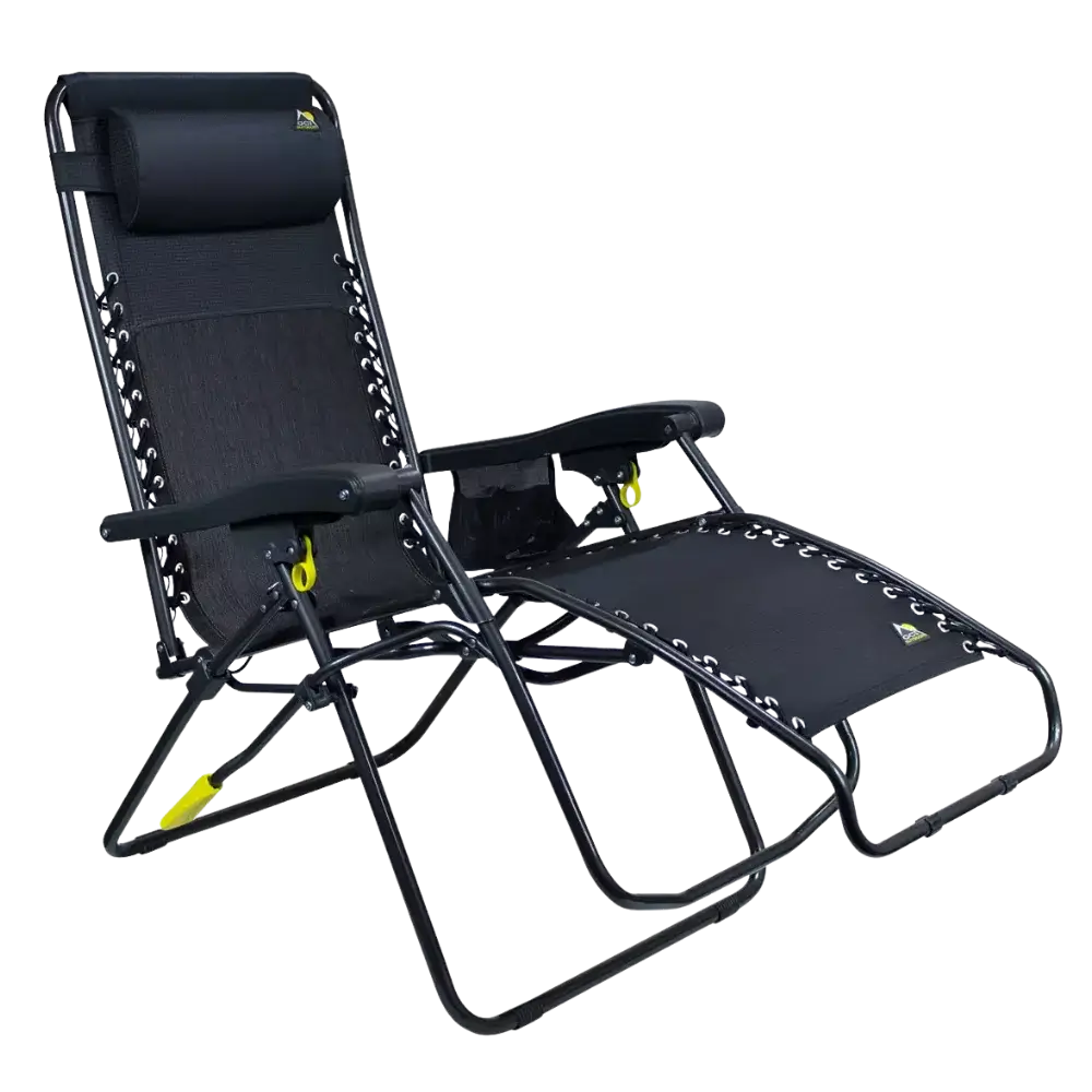Sand-Friendly Freeform Zero Gravity Lounger Bundle - Choice 507 - Low-Profile Reclining Beach Chair with Backpack Straps Detail