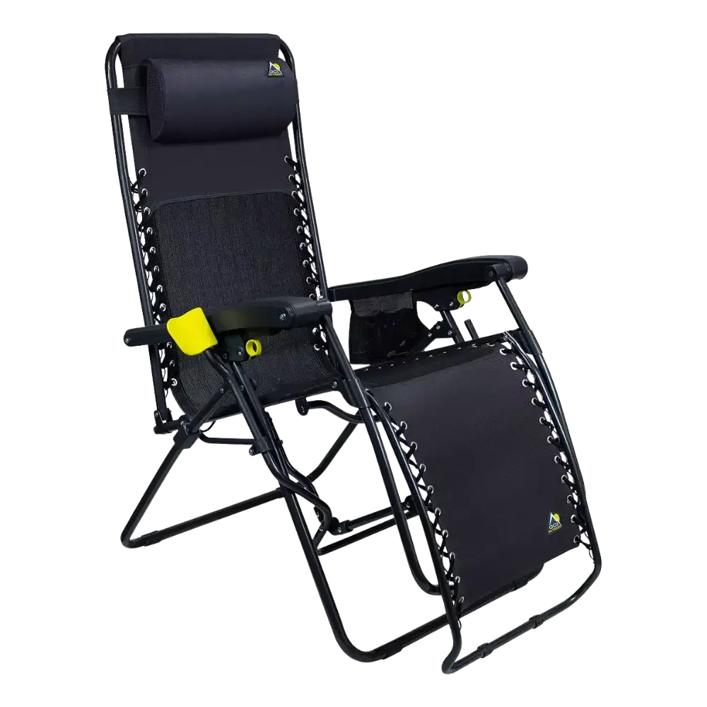 Sand-Friendly Freeform Zero Gravity Lounger Bundle - Choice 507 - Low-Profile Reclining Beach Chair with Backpack Straps Detail