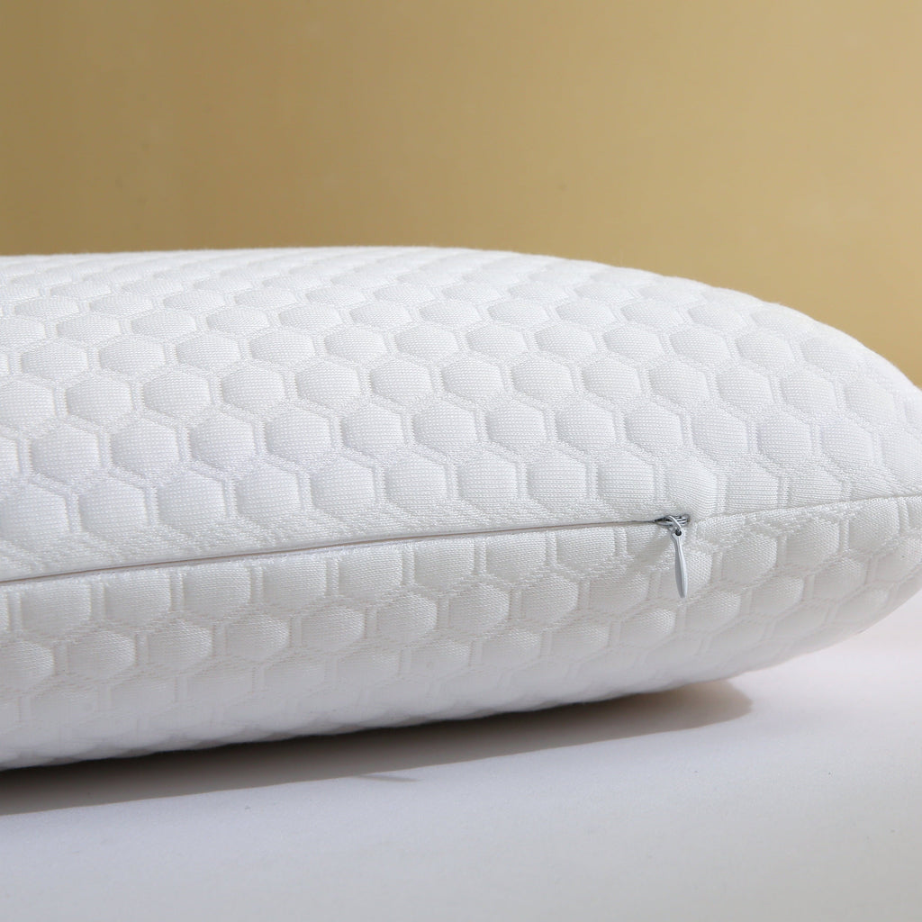 Ergonomic Memory Foam Memory Foam Bed Pillows, Pillow for Side and Back Sleeper, Pillow for Neck Pain Relief, Washable Removable Cover, Sof... - Decorative Throw Pillow Cushion for Sofa & Bed Detail