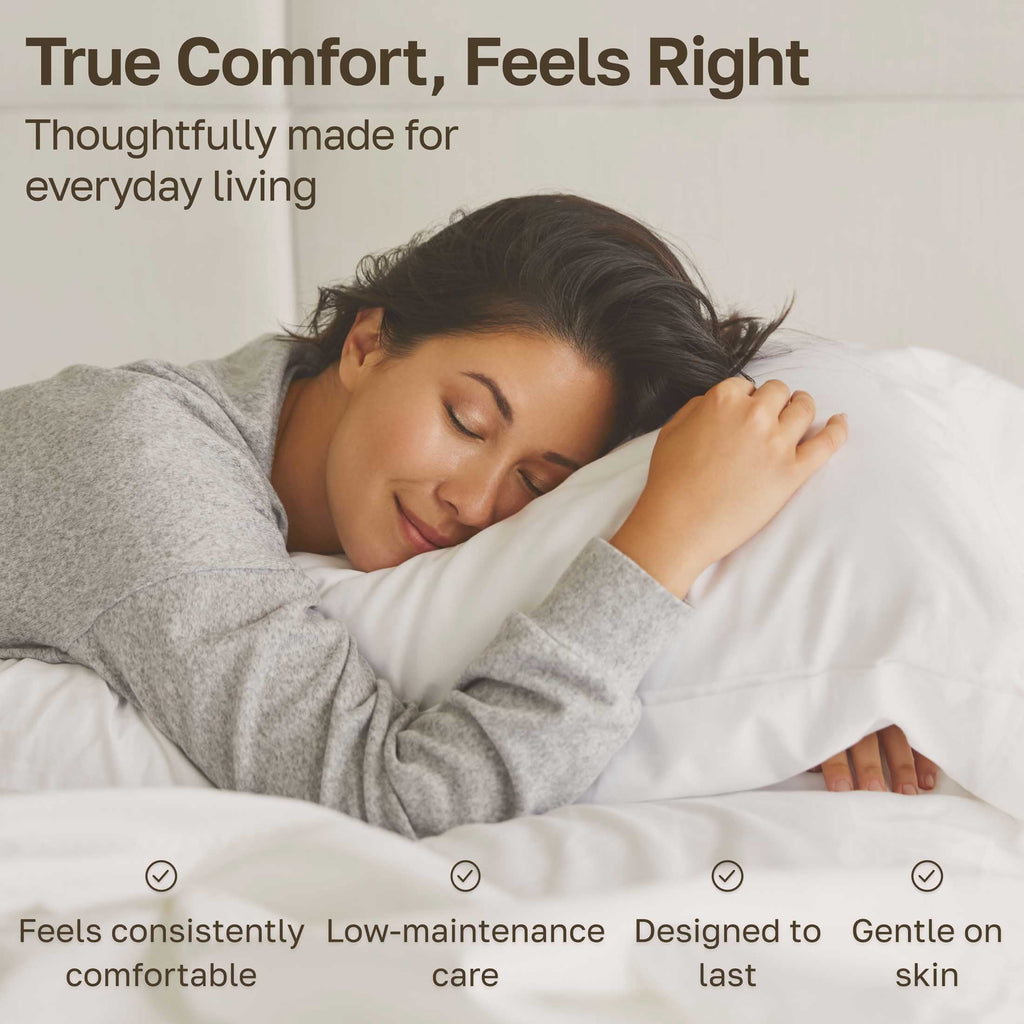 Ultra-Soft 100% Cotton Queen Sheets Set - 600 Thread Count 100% Cotton Sheets Queen, Sateen Deep Pocket Adult/Teen 4 Piece Bed Sh - Cooling Hotel Quality Bedding Sheets and Pillowcases Detail