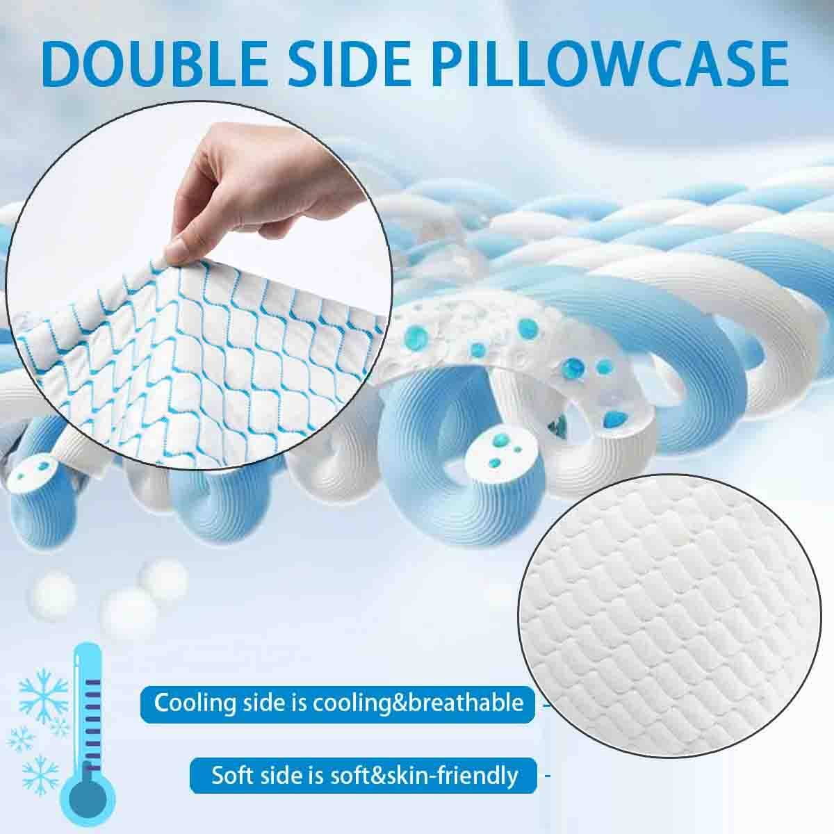Hotel Collection Pillows for Sleeping (2-Pack), Luxury Hotel Pillows Queen Size Set of 2,Bed Pillows for Side and Back Sleeper (Queen) - Decorative Throw Pillow Cushion for Sofa & Bed Detail