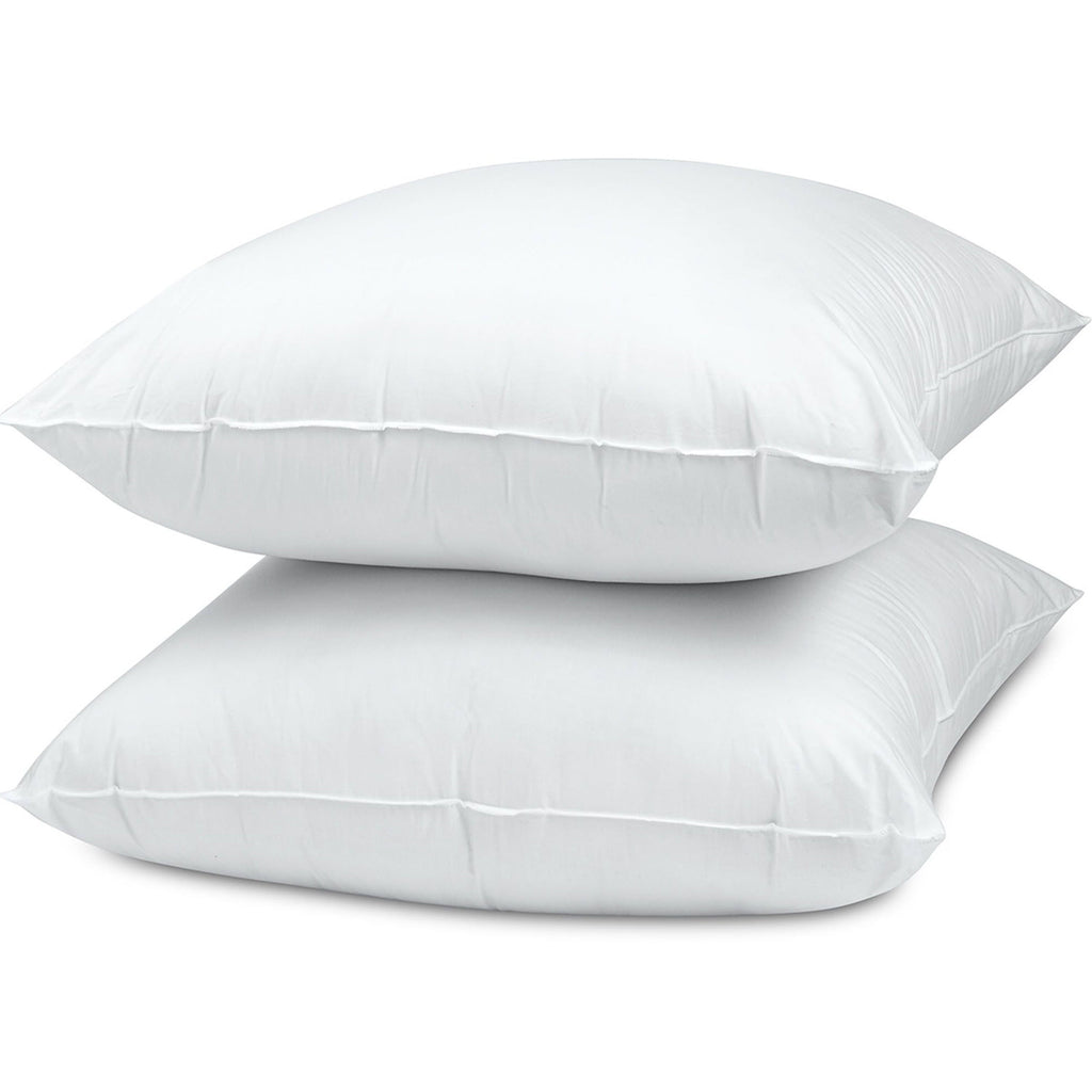 Fluffy Shredded Cotton Euro Throw Pillow, 26" x 26", White- Allergy Defense Fabric - Hotel Quality Plush Sleeping Pillows Detail