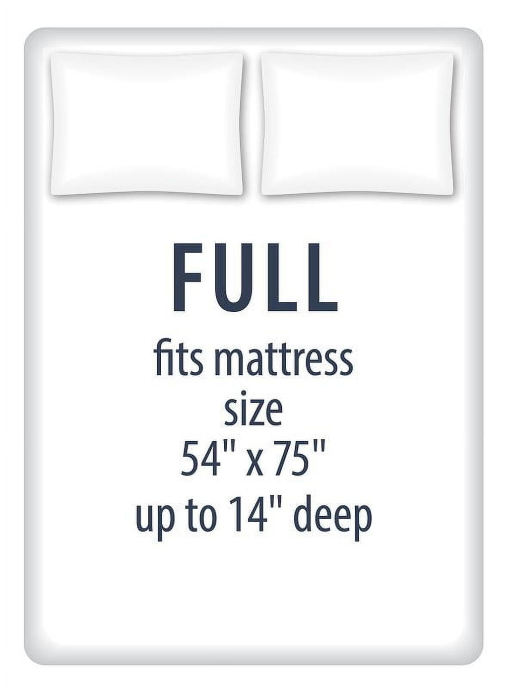 Ultra-Soft Kids Soft Microfiber Sheet Set, Navy Blue Stars, Full, 4 Pieces, Easy Care - Luxury Bed Sheet Set with Deep Pockets Detail