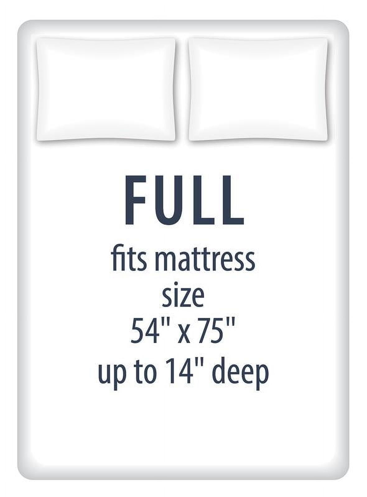 Ultra-Soft Kids Soft Microfiber Sheet Set, Navy Blue Stars, Full, 4 Pieces, Easy Care - Luxury Bed Sheet Set with Deep Pockets Detail