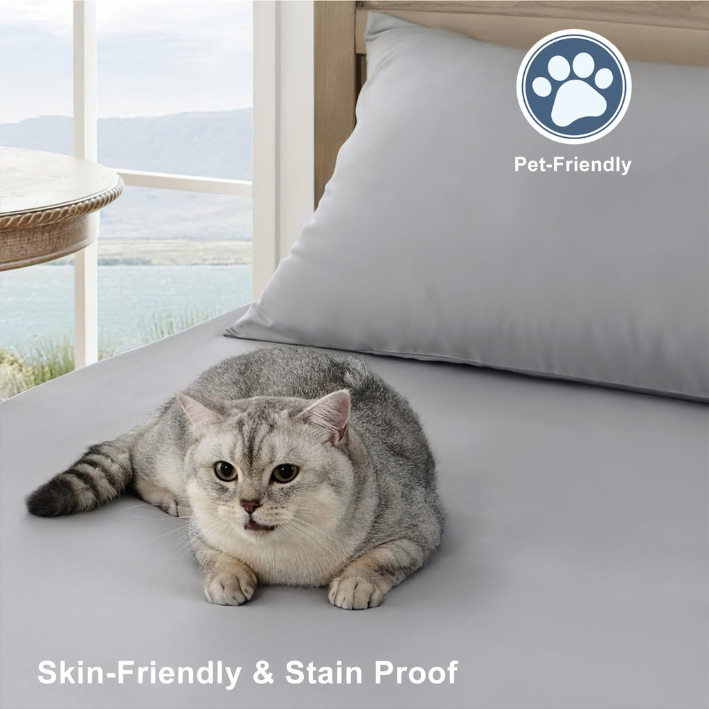 Ultra-Soft Twin Bed Sheet Set 3 Piece, Hotel Luxury Super Soft 1800 Series Microfiber Bed Sheets Set, Wrinkle Free Breathable, U... - Cooling Hotel Quality Bedding Sheets and Pillowcases Detail
