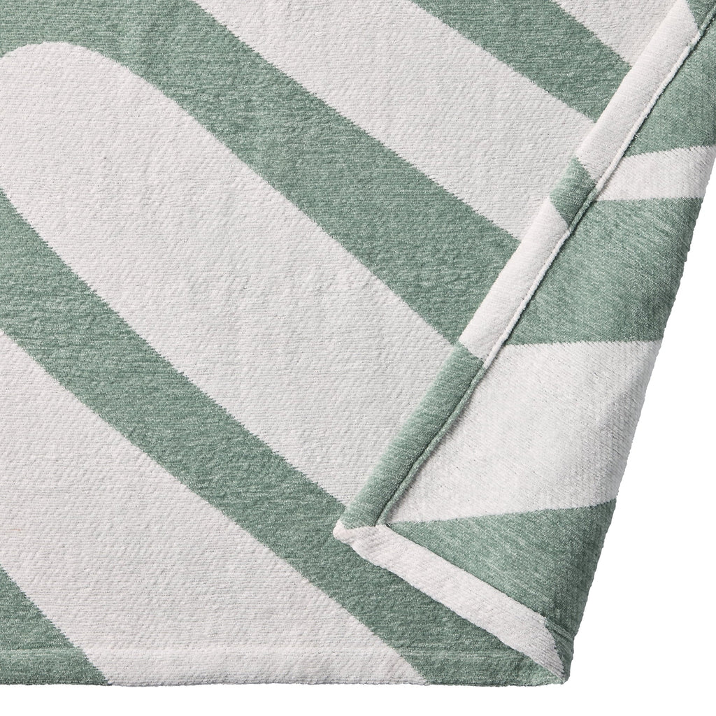 Decorative Knitted Chenille Jacquard Soft Throw Blanket, Soft Sea - Luxury Knitted Decorative Throw Blanket with Fringes Detail