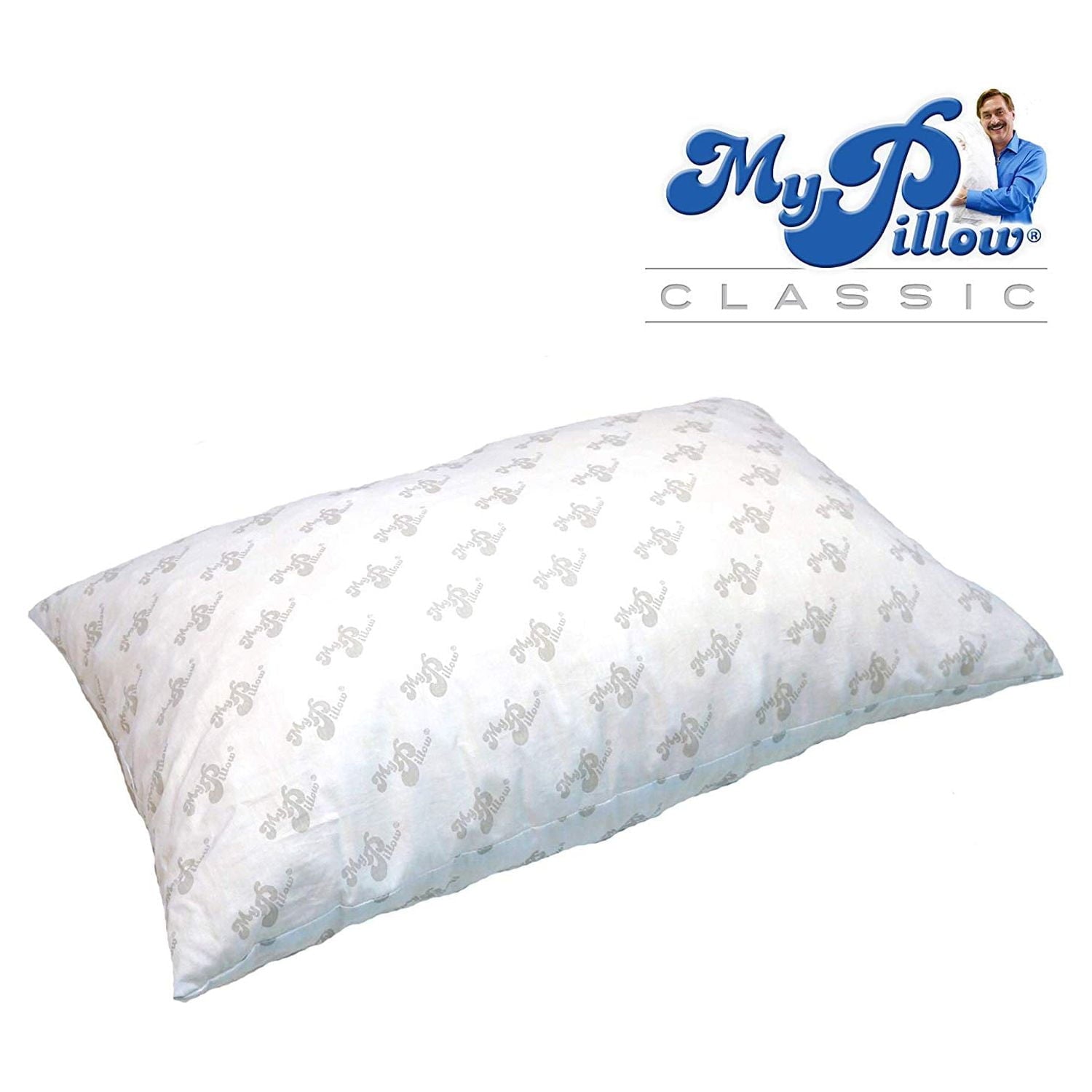 Orthopedic Support Foam Queen Size Bed Deep Sleep Pillow, White Medium Fill - Orthopedic Shredded Foam Bed Pillow Set Detail