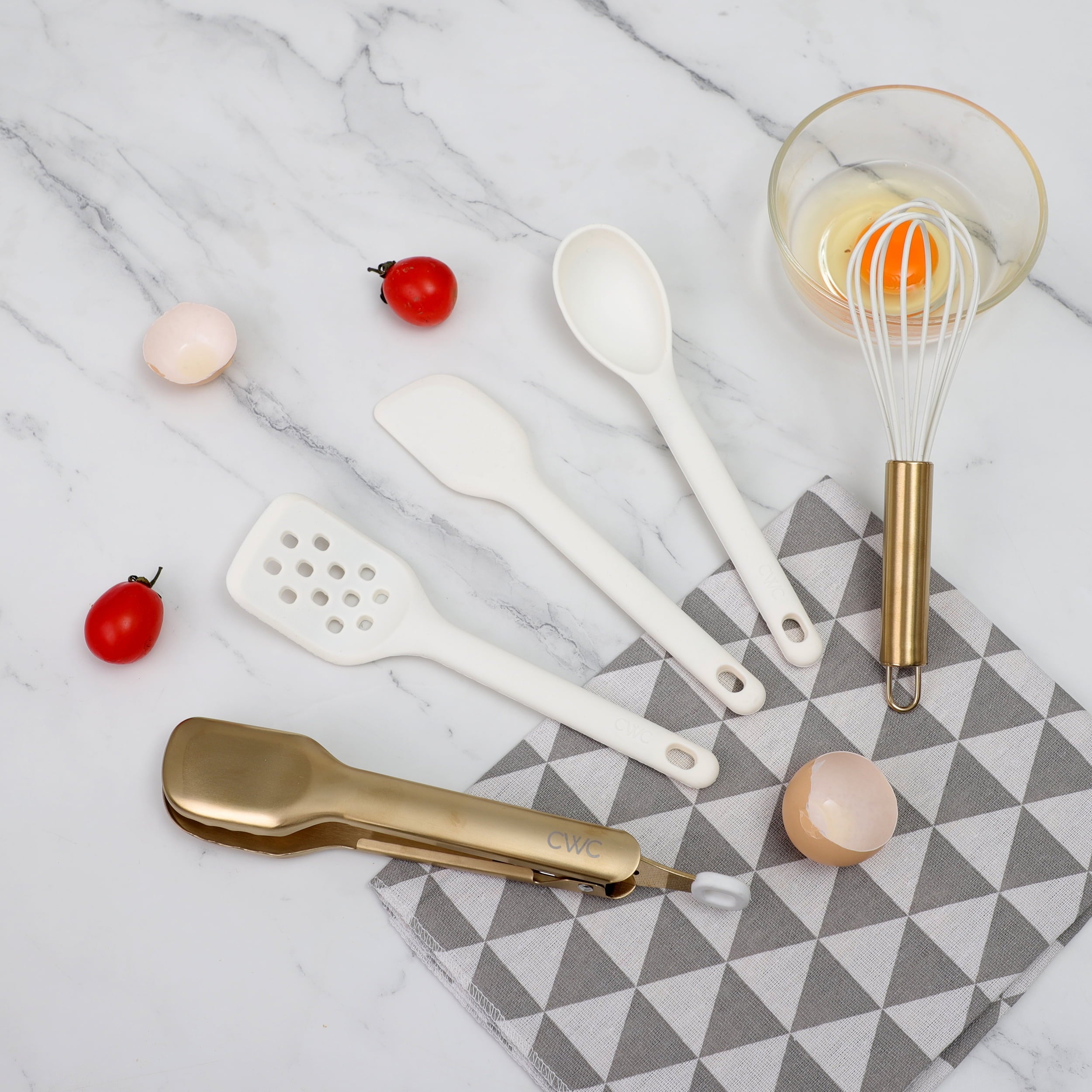 Non-Stick Safe 5-Piece Mini Silicone Utensil Set Durable & Nonstick Safe - Durable Turner & Ladle Utensil Set for Home Chefs Detail