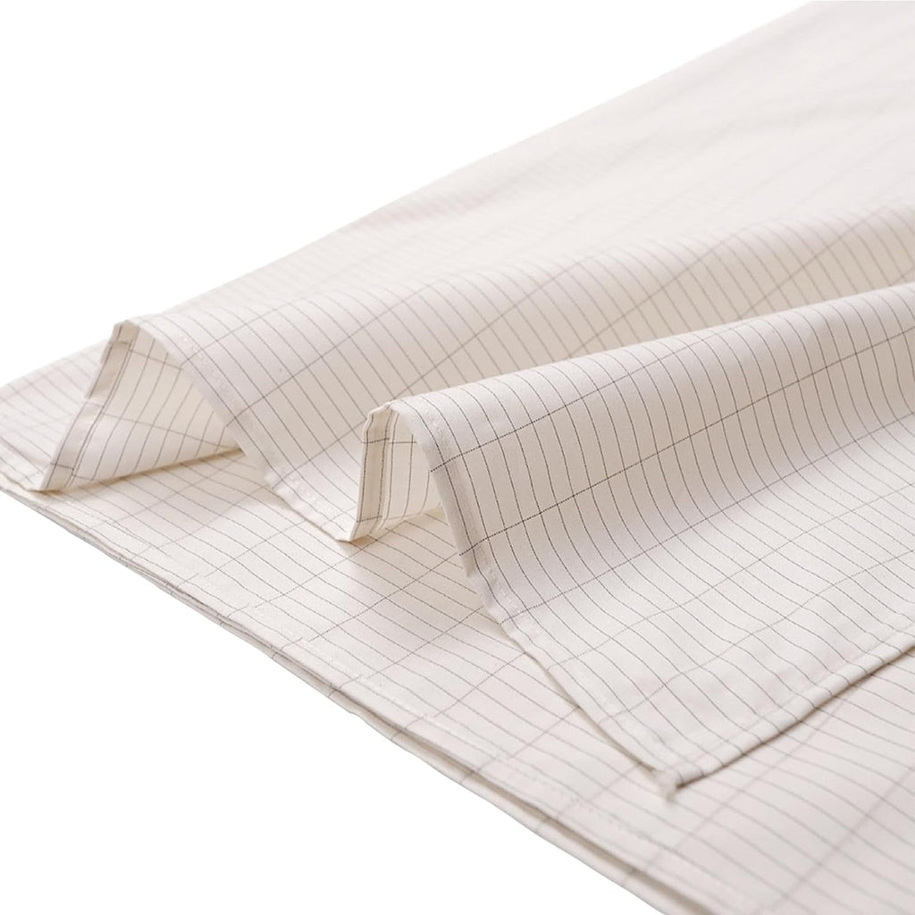 Cooling Sateen Grounding Sheets 39 * 75 inch, Conductive Grounding Sheets with Grounding Cord, Grounding Sheets for Earth with Silve... - Breathable Egyptian Cotton Flat & Fitted Sheets Detail