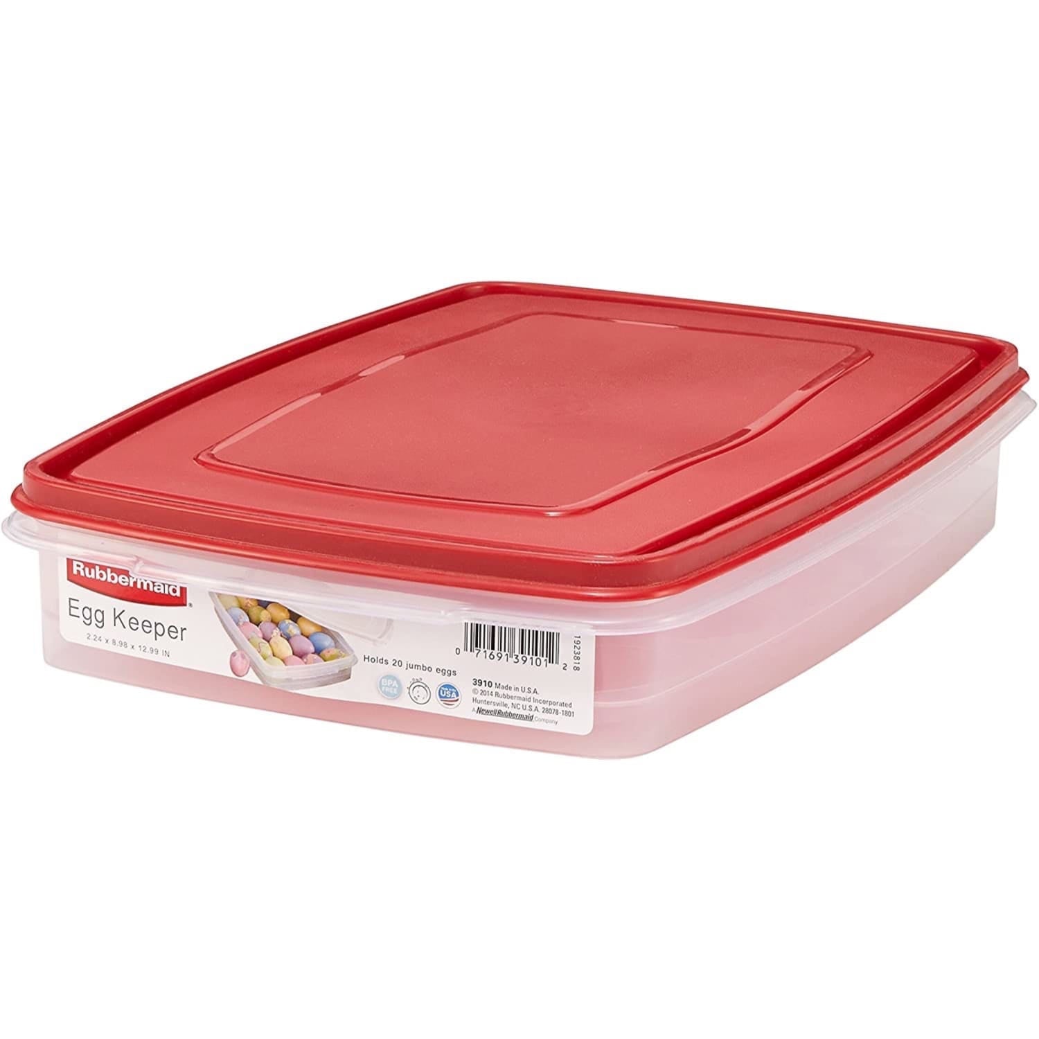 Sweet Treat Shaped Egg Keeper Food Storage Container, Clear/Red, 1 Count - Fun Food Fidget Cookie Squishable Toy Detail